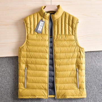 【意大利訂單！39.5歐！外貿工廠尾貨】冬季男士立領羽絨馬甲背心