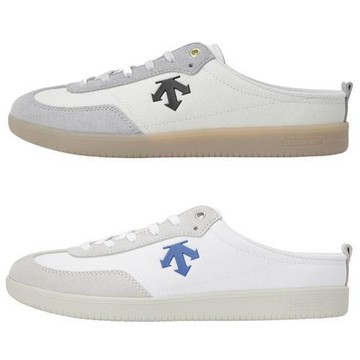 Descente 迪桑特 休閒鞋 男鞋 女鞋 穆勒鞋 帆布 米/白 SR123LSN15-GRY0/SR123LSN15-WHT0