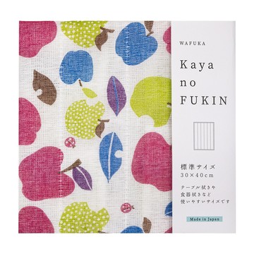 PRAIRIE DOG 奈良和布華五層紗蚊帳吸水家事布 蘋果  1個