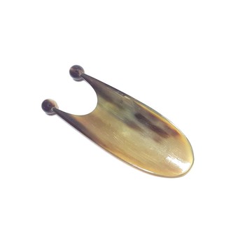 刮痧工具按摩刮痧板適用於臉部頭部身體天然水牛角手工製作