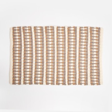 艾禮思超細纖維編織踏墊 50x80 灰黃