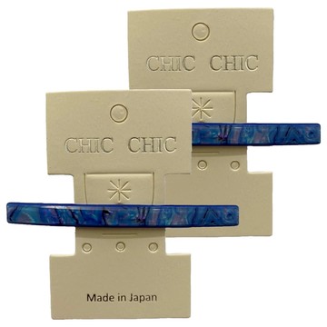 CHIC CHIC 日本造型自動夾 SY12808 2入/組 日本設計  一字藍色  1組