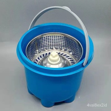 加厚拖把甩幹桶通用手壓拖把甩水桶旋轉拖把桶脫水籃單桶單筒家用 NVXH