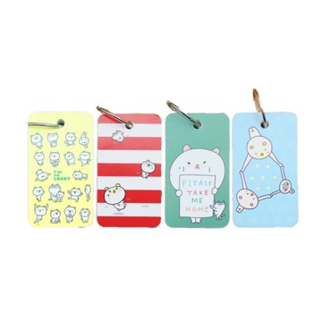 白熊 單字卡-淺藍/綠色/紅白/黃色