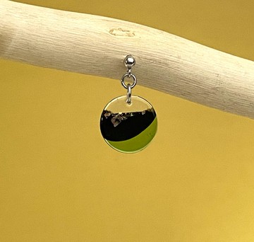 琉璃耳環 單邊1只 窗花 手作飾品 復古耳環 教堂風格 醫療鋼耳還