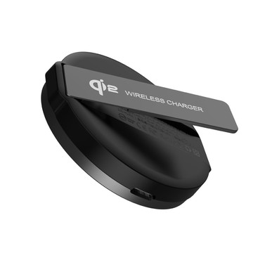 amuok極簡mini Qi2磁吸無線充電器（支架款）/黑_廠商直送