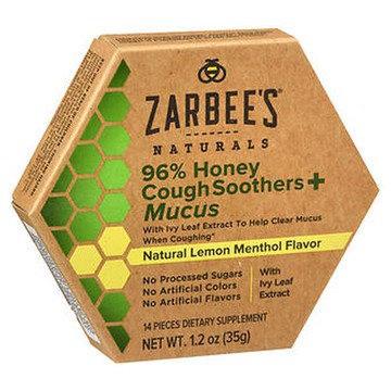 ZarbeeS Naturals 96% Honey Cough Soothers + Mucus 14 Each by Zarbees