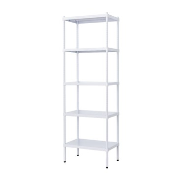 【Y HOUSE】60x35x210公分 五層無洞鐵板收納層架 置物架 鐵架-烤漆白