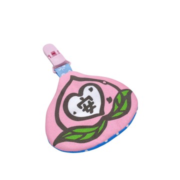 茚 YIN TAIWAN｜（安）紅桃粿造型夾式平安符袋（可放AirTag）