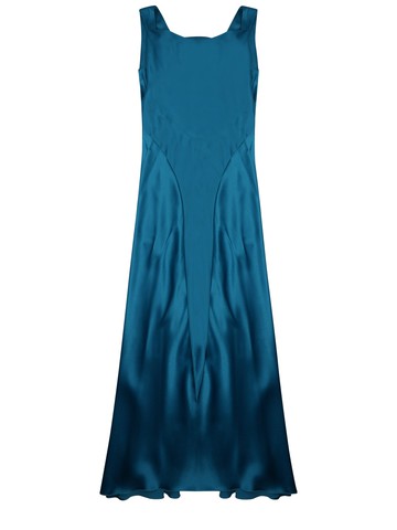 alberta ferretti silk blend long dress