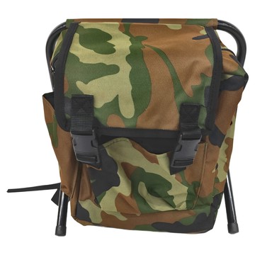 背包折疊椅 牛津布 鋼管 雙肩背帶  迷彩色  1個