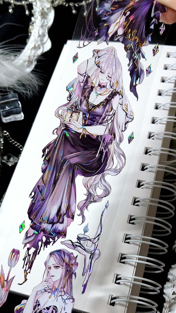 墟妄深淵 PET紙膠帶 貝殼光 5米卷