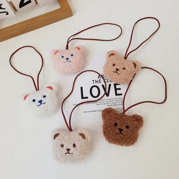 【買買鴨】刺繡小熊吊飾 4色 現貨 吊牌 掛牌 掛飾 ins 小熊吊飾