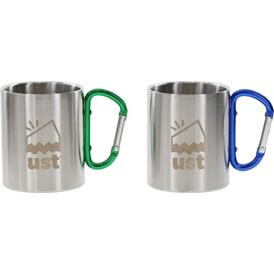 UST KLIPP Biner Mug 1.0 with Fl Oz Capacity  Carabiner Handle and Stainless Steel Construction for Hiking  Camping  Backpacking  Travel and Outdo