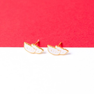 餃子 除夕團圓  菜頭 耳環 耳夾 生日禮物