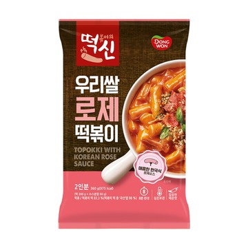 Dongwon 東遠 粉紅醬辣炒年糕 360g 韓式道地風味 Q彈年糕 方便速食  1包