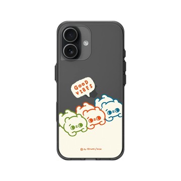 iPhone 17 Clear (相機按鈕) 酷墨灰 - 爽爽貓 Song Song Meow by SECOND - 加倍好運