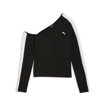 PUMA 流行系列 T7 女 斜肩薄長T恤 63462301