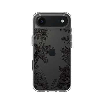 iPhone Air Clear Case（相機按鈕） 透明 - MYMY REVERZ TATTOO - 叢林