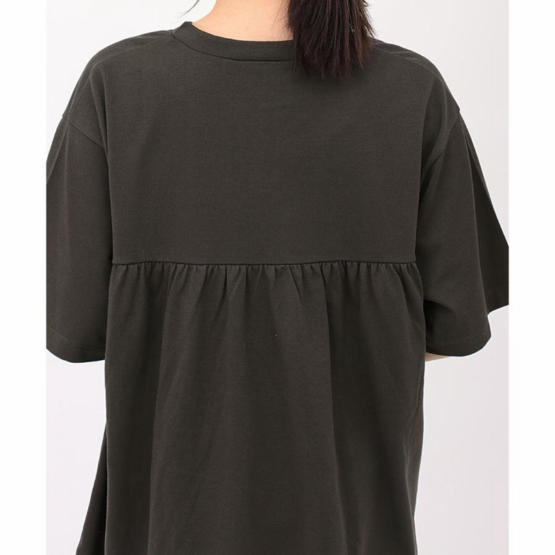 Tシャツ レディース トップス 半袖 チュニック プールオーバー  クルーネック カジュアル シンプル Tシャツ レディース トップス 半袖 チュニック プールオーバー