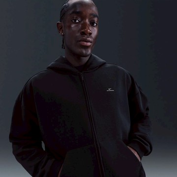 【NIKE】AS M NK TF SI BRSH FZ HD 男 外套 黑 小LOGO 加絨 IO3690-010