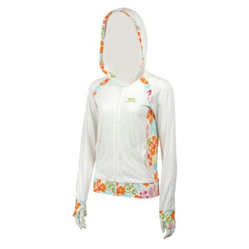 【【蘋果戶外】】零碼出清 AROPEC 亞洛沛 木槿花 女用長袖萊克連帽外套 SS-Z5K59H-W-WT 防晒衣 台灣製