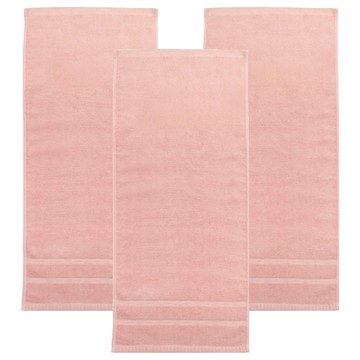 SIMPLE HOUSE 簡單工房 美國棉半圓毛巾 簡約素色設計 親膚柔軟 吸水力佳  粉色  3條