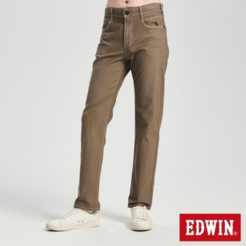 EDWIN 男裝 JERSEYS迦績 超彈力中直筒牛仔褲-中灰色