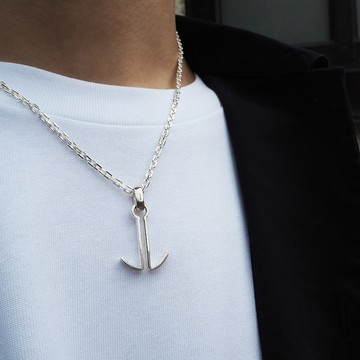 big anchor necklace_大船錨項鍊 停泊 避風港 男生項鍊 中性飾品