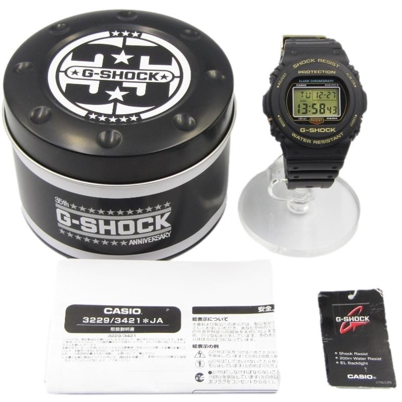 未使用 CASIO G-SHOCK Gショック DW-5735D-1BDR 35周年限定モデル 並行輸入 海外 スティングモデル ブラック ゴールド  43004412 | LINEブランドカタログ