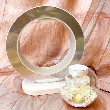 【OSTARA FLORIST 奧斯塔拉花藝】『爆款新色三款上市』永生花懸浮檯燈(內含藍芽音響)