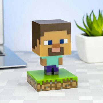 官方授權Minecraft當個創世神史提夫Figure小夜燈