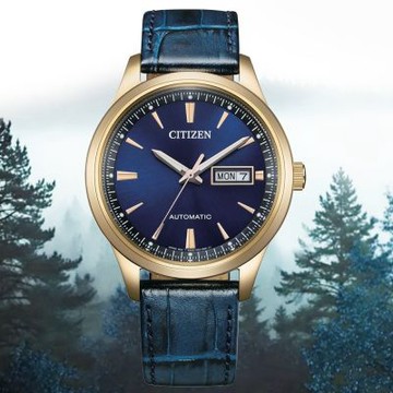 CITIZEN 星辰 Mechanical 簡約紳士 玫瑰金 機械錶 男錶 送禮 禮物 推薦 NY4063-01L