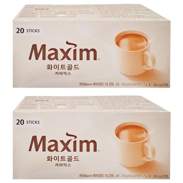 Maxim 麥心 白金經典三合一咖啡  11.7g  20條  2盒