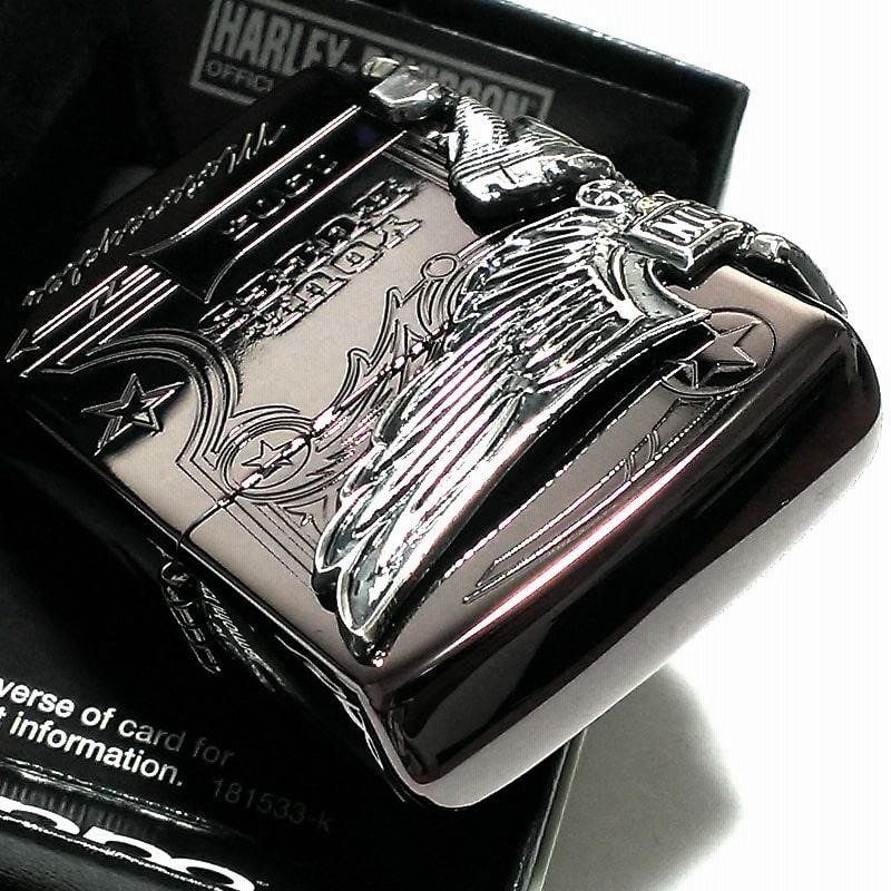 ZIPPO ライター ハーレーダビッドソン ジッポ チョコブラウン チタン 