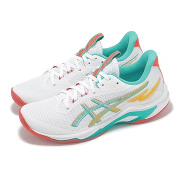 Asics 排球鞋 Netburner Ballistic FF 4 女鞋 男鞋 白 綠 一期一會系列 亞瑟士 1052A090960