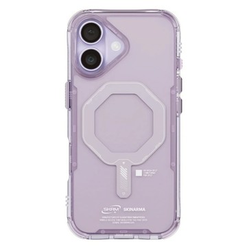 SKINARMA Saido 低調風格磁吸防摔手機殼 附扣具  紫色  iPhone 17