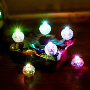 🔥在臺出貨🔥迷你led電子燈小彩燈小圓球燈超小擺攤彩色氣球燈閃光燈小燈泡燈
