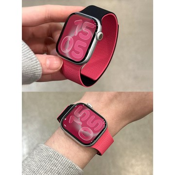 【台灣出貨】熱銷新款 適用 APPLE WATCH 雙色磁吸錶帶 矽膠錶帶S11 S10 Ultra 46mm 女士錶帶