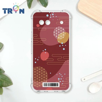 TRON GOOGLE Pixel 8A 日系和風圓點流雲系列 四角防摔載具殼 軟殼 手機殼