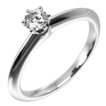 【日本直送】蒂芙尼 TIFFANY&Co. Solitaire 8號 戒指 0.21ct VS1/I/3EX Pt950鉑金 鑽石【二手】