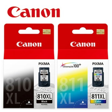 CANON PG-810XL+CL-811XL 高容量墨水匣組合(1黑1彩)