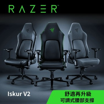 雷蛇Razer Iskur V2 電競椅-(綠/黑/布織灰)