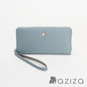aziza拉鏈長夾-薄暮藍