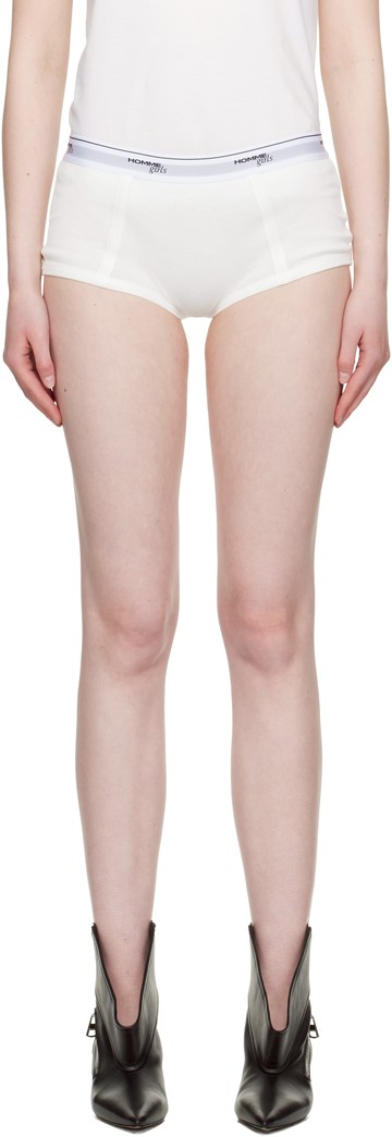 HommeGirls 灰白色 Ribbed Jersey Boy 三角内裤