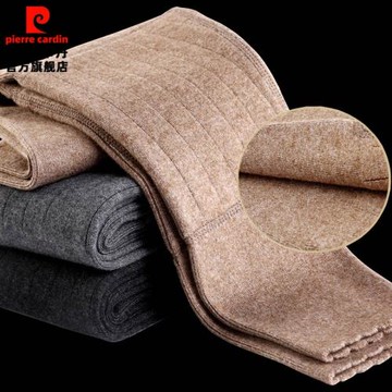 皮爾卡丹100%純羊絨中年護膝褲