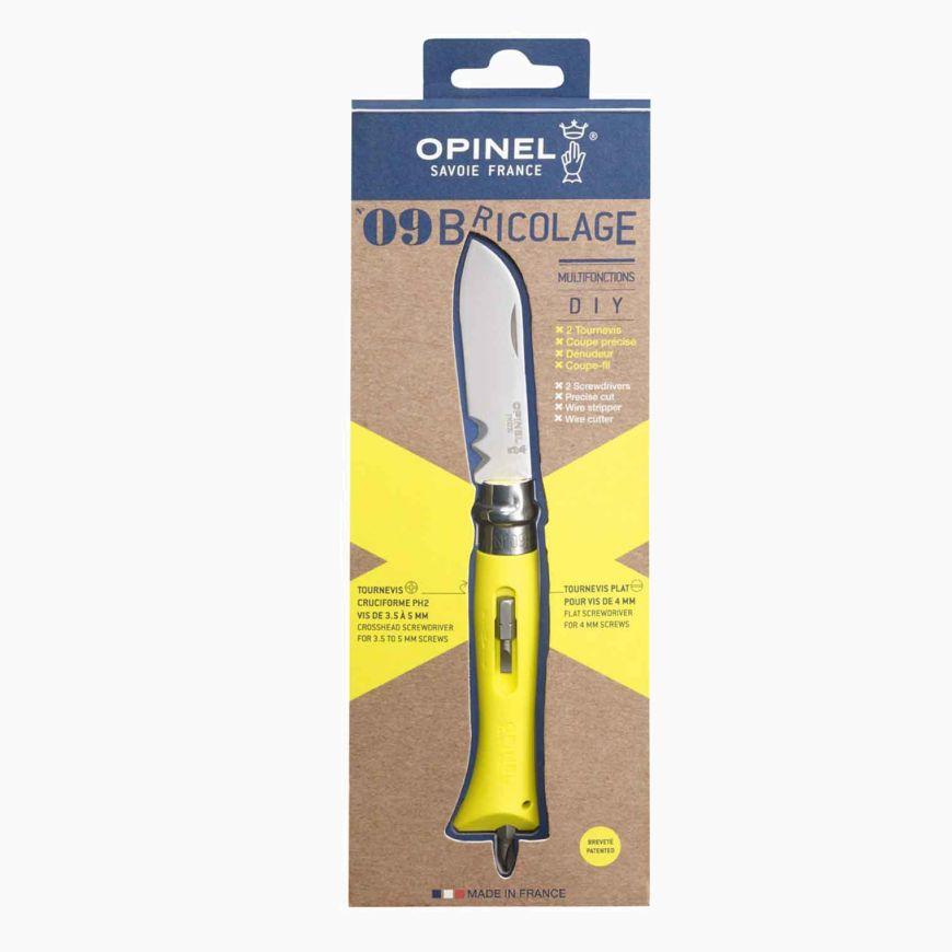 オピネル ナイフ #9 OPINEL ステンレス DIY イエロー 8cm アウトドアナイフ キャンプナイフ 折りたたみナイフ 料理 料理用