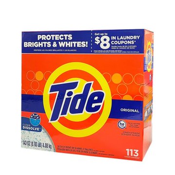 Tide 濃縮he高效能洗衣粉4.08kg/143oz
