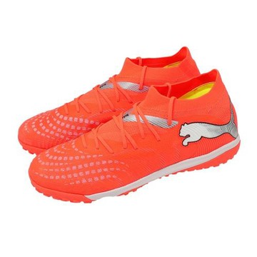 Puma 足球鞋 Future 9 Match TT 男鞋 橘 針織 人工草皮 運動鞋 108906-01