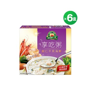 得意的一天 干貝海鮮健康粥盒裝4包X6盒 (新舊包裝隨機出貨，成分相同請安心購買)